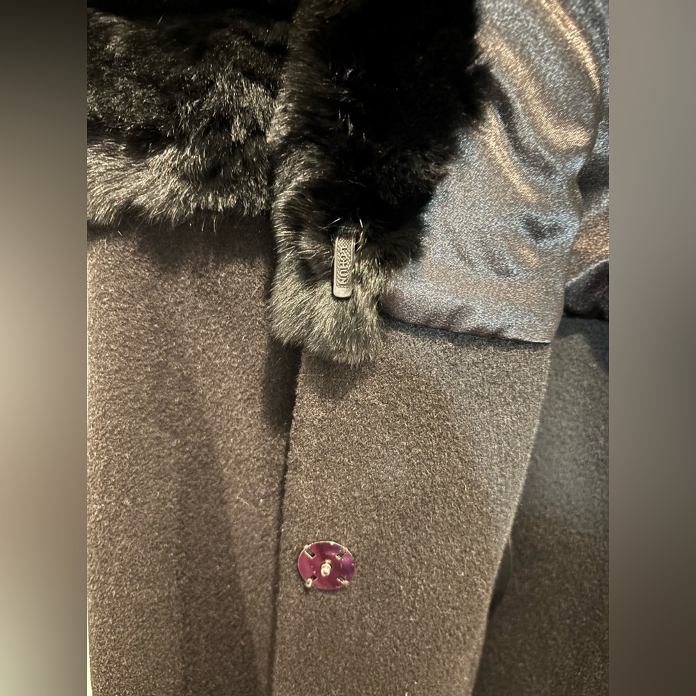 Bugatelli Rabbit and Felt Coat-Size Small - Picture 3 of 5